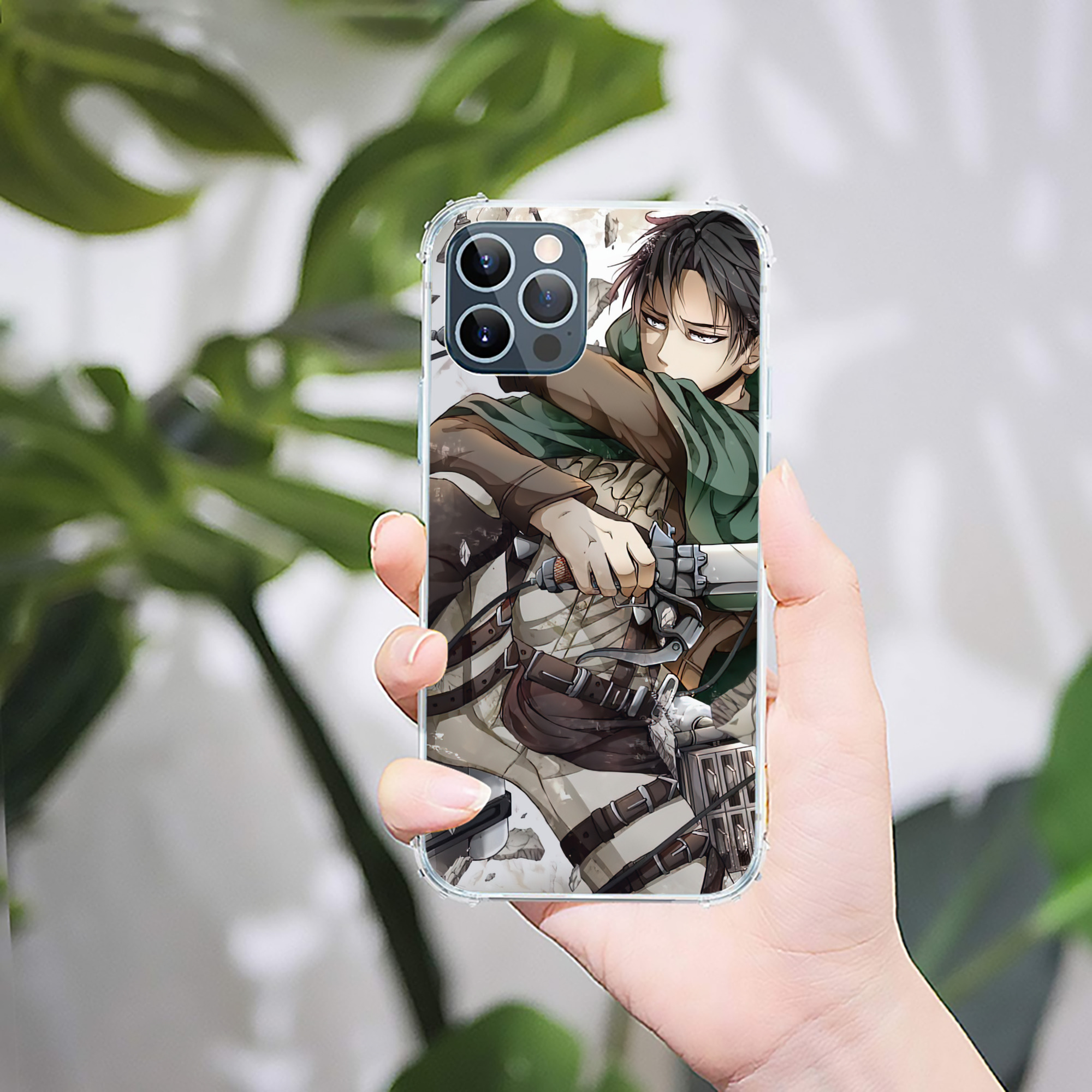 （画像用） 進撃の巨人 Attack on Titan 【iPhone 12シリーズ対応】透明スマホケース（クリアソフトケース）